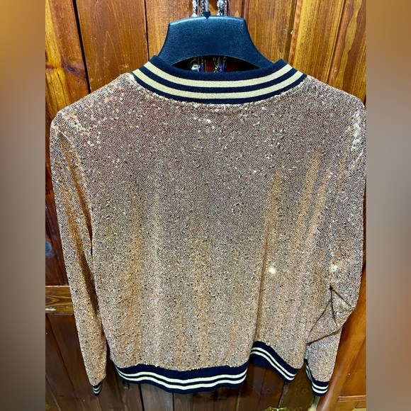 NWT NEW TORRID 2X 18-20 Gold Sequinned Jacket - Picture 2 of 7